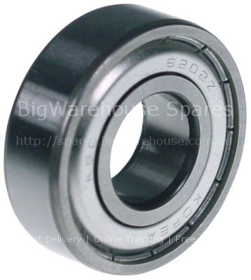 Deep-groove ball bearing shaft  15mm ED  35mm W 11mm type 6202