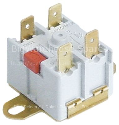 Bi-metal safety thermostat hole distance 40mm switch-off temp. 1