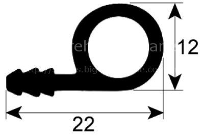 Door seal profile 2946 Qty supplied by meter