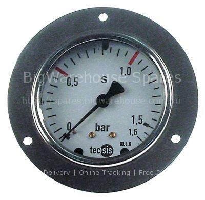 Manometer ø 60mm pressure range 0 up to 1.6bar connection on the