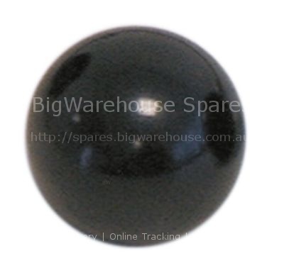 Ball handle thread M10 ø 40 mm with metal bush black