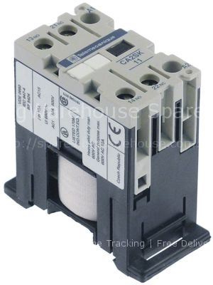 Auxiliary contactor 230VAC AC1 10A type CA2SK11P7 connection scr