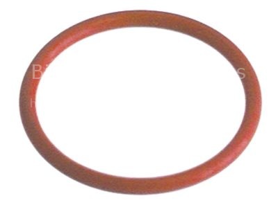 O-ring silicone thickness 3,53mm ID ø 40,86mm Qty 1 pcs