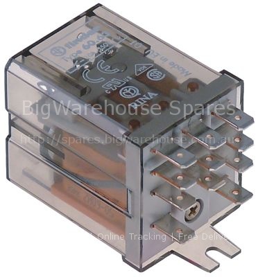 Power relays FINDER 24VAC 10A 3CO connection male faston 4.8mm b