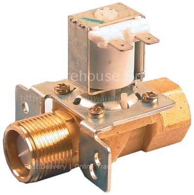 Solenoid valve 2-ways 230VAC inlet 3/4" ET outlet 1/2" IT L 78mm
