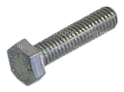 Hexagonal screw thread M4 thread L 10mm SS WS 7 Qty 20 pcs DIN 9