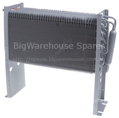 Evaporator L 350mm W 90mm H 375mm overall width 400mm connection