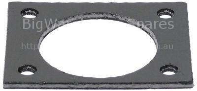 Gasket suitable for LAINOX L 80mm W 65mm combi-steamer ID ø 51mm