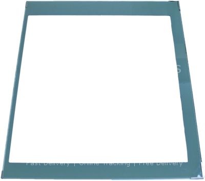 Glass panel L 860mm W 730mm thickness 6mm mounting pos. inner fo