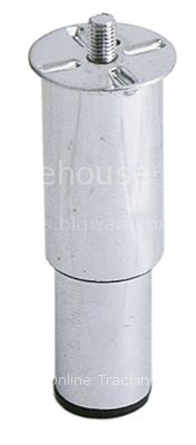 Equipment foot tube ø 42mm thread M10 thread L 14mm H 85-140mm c