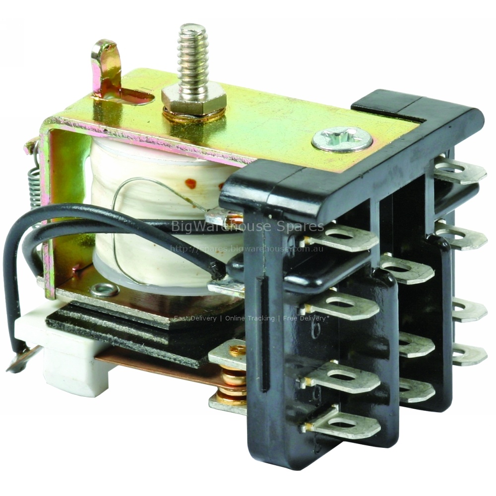 RELAY & BRACKET; 3PDT 240V