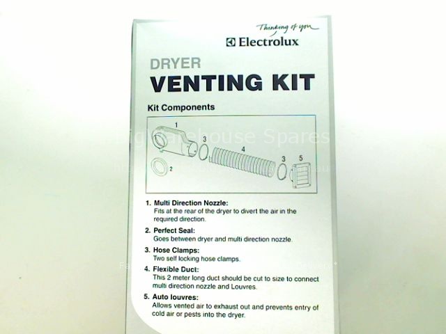 OPTIONAL VENT KIT (FLEXI DUCT) - D744