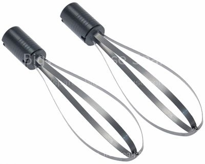 Whisk 1 pair ø 80mm L 320mm hole ø 14mm Qty 2 suitable for ROBOT
