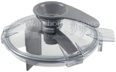 Lid  200mm mixer with scraper and handle ID  180mm suitable fo