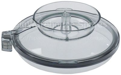 Lid for mixer transparent  203mm ID  12mm H 75mm  suitable for
