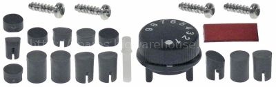 Knob kit with potentiometer ø 25mm H 11mm hand blenders suitable