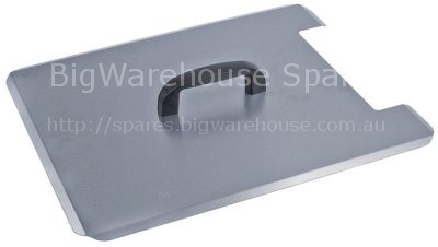 Lid with handle for fryer L 356mm W 283mm