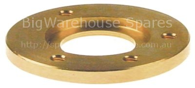 Counterflange for fan motor ED ø 60mm int. ø 1 34,5mm int. ø 2 2