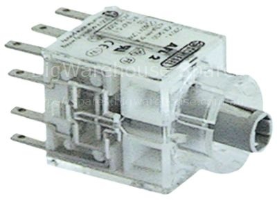 Contact block latching 2NO/2NC connection male faston 2.8mm illu