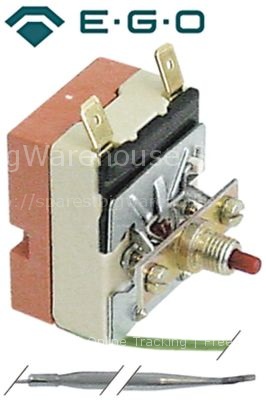 Safety thermostat switch-off temp. 125°C 1-pole 16A probe ø 4mm