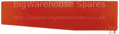 Foil heating element L 370mm W 95mm 390W 230V cable length 790mm