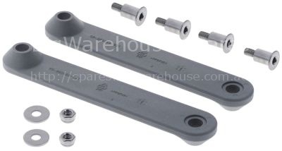Spare parts kit for door mechanism door link with door lift hand