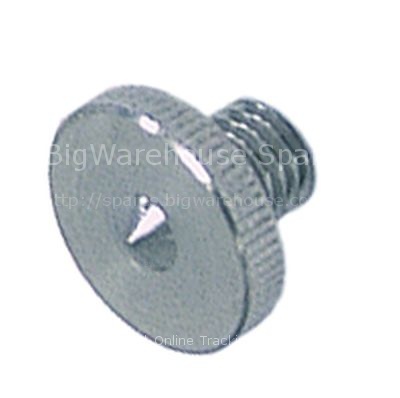 Thumb screw thread M10 thread L 10mm ø 22mm H 4,5mm SS