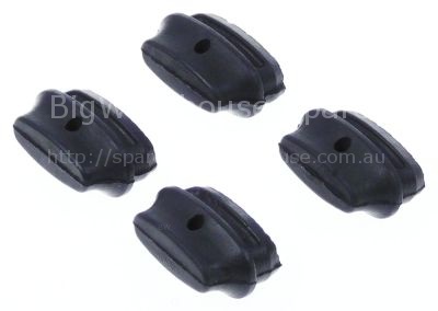 End cap for rinse arm set 4-piece