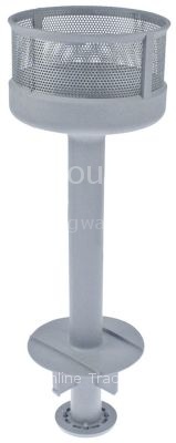 Overflow pipe L 460mm with filter ø 150mm tube ø 36mm plastic ID
