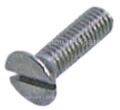 Countersunk screw thread M5 L 14mm SS DIN 963/ISO 2009 Qty 20 pc