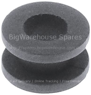 Duct for glass plate D1  10mm D2  8mm rubber
