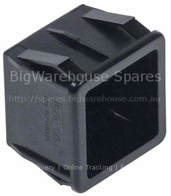 Element holder single mounting measurements 28.5x28.5mm black