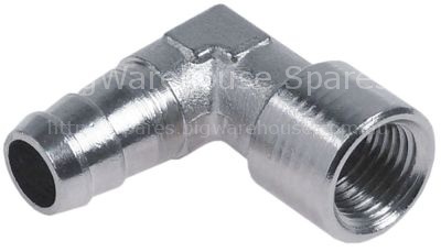 Hose connector nickel-plated brass thread 1/4" hose ø 11mm Qty 1