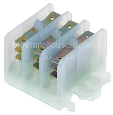 Distribution terminal block 3-pole max. 15A max 450V connection