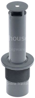 Overflow pipe L 118mm ø 28,5mm with drain valve 1¼" ET