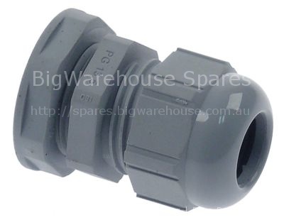 Cable gland thread PG13.5 cable ø 12mm mounting ø 21mm Qty 1 pcs