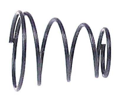 Compression spring ø 13.4/8.3mm L 15mm wire gauge ø 0,75mm conic