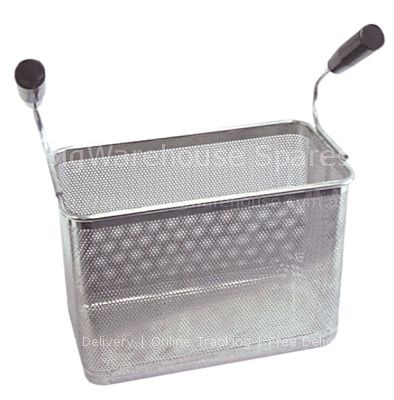Pasta basket L1 160mm W1 290mm H1 200mm H3 340mm stainless steel