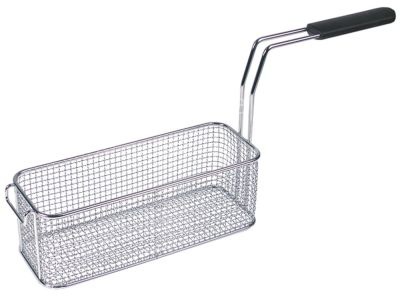 Fryer basket L1 300mm W1 110mm H1 110mm chrome-plated steel