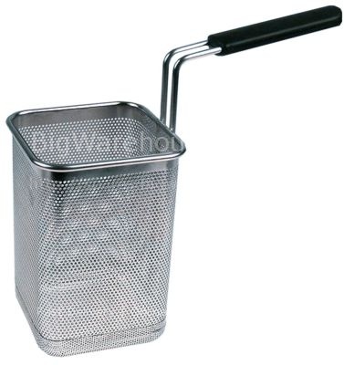 Pasta basket L1 140mm W1 140mm H1 205mm H2 300mm stainless steel