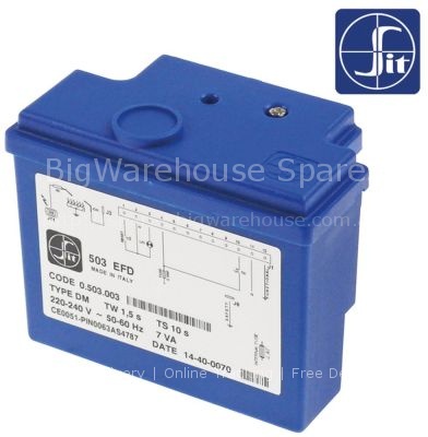 Ignition box SIT type 503EFD electrodes 2 waiting time 1,5s safe