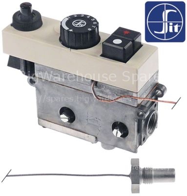 Gas thermostat with threaded probe type MINISIT 710 t.max. 190°C