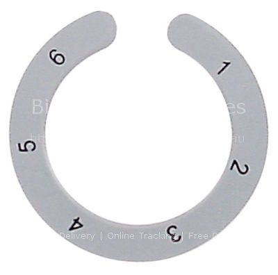Knob dial plate energy regulator 1-6 / 7-position grey