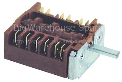Cam switch 5 operating positions 5NO sequence 0-1-2-3-4 16A shaf