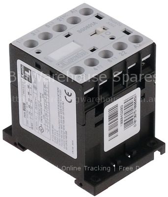 Power contactor resistive load 20A 230VAC (AC3/400V) 9A/4kW main