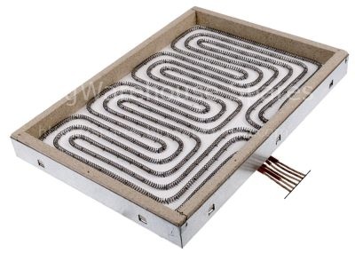 Radiation heater rectangular 7500W 400V L 280mm W 400mm heating