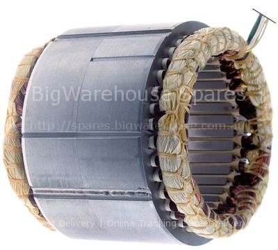 Stator 230V 50Hz 6-pole 900rpm 1 phase ø 150mm ID ø 103mm H 90mm