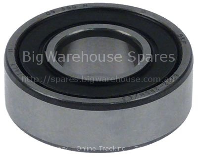 Deep-groove ball bearing type 6202-2RS shaft ø 15mm ED ø 35mm W