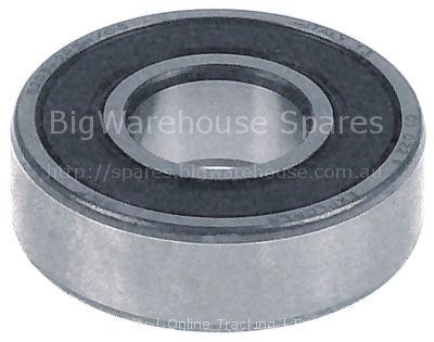 Deep-groove ball bearing type 6203-2RS shaft ø 17mm ED ø 40mm W