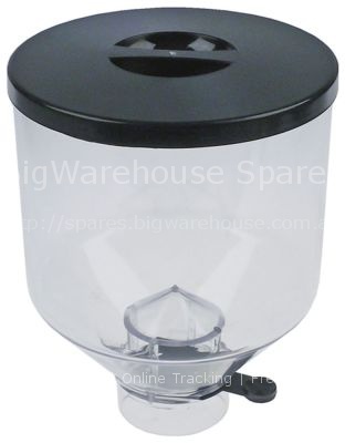 Coffee beans container complete  175mm H 220mm seat  68mm cont